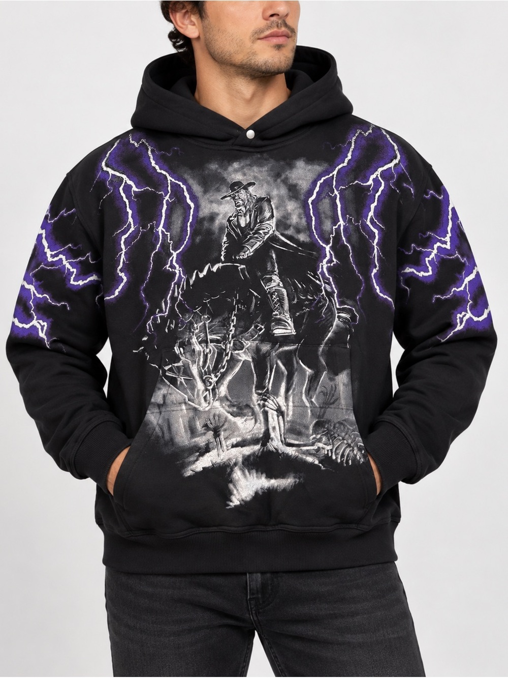 WWE x Darc Sport Undertaker “The Last Ride” Pierce Hoodie Black men’s Medium NWT